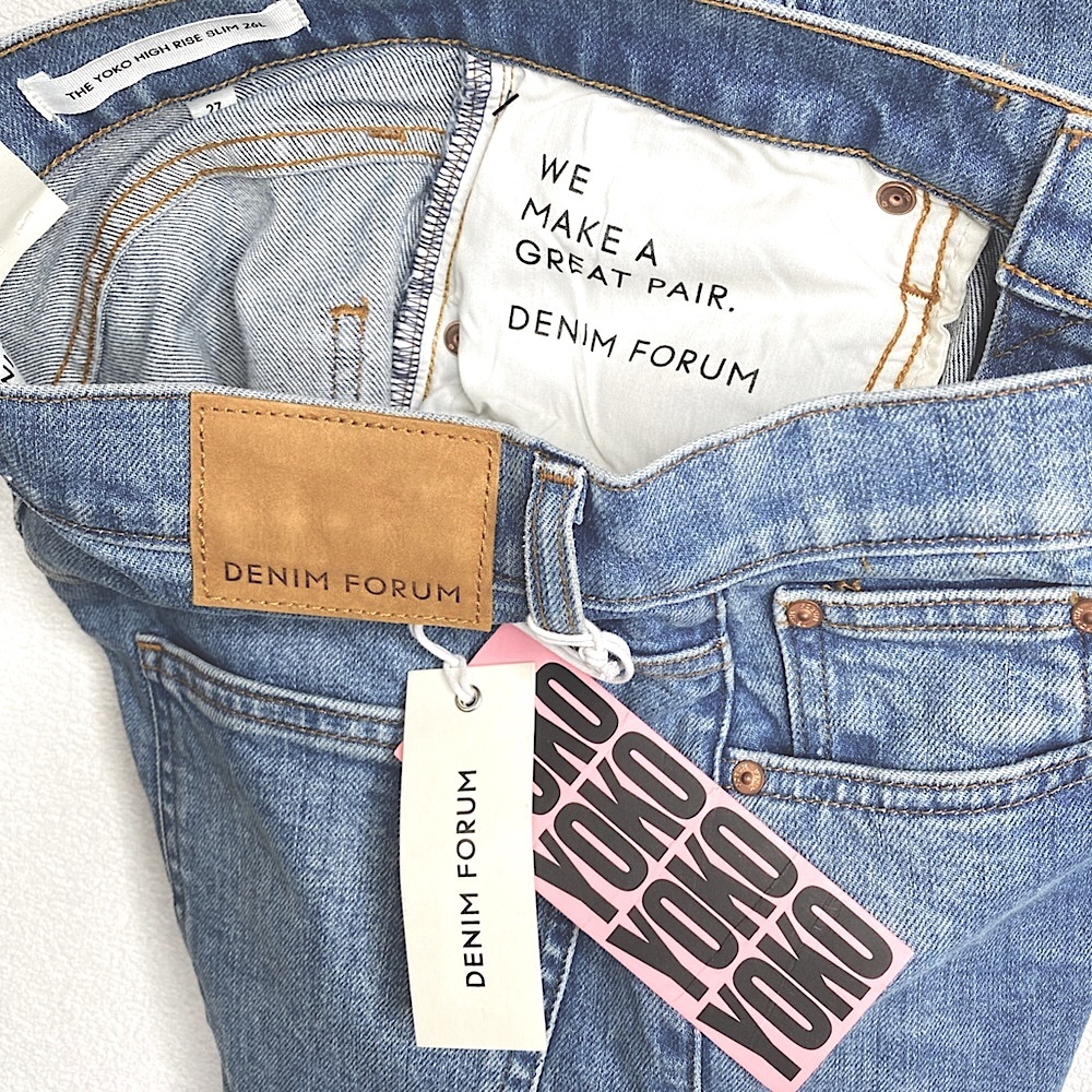 Denim Forum Aritzia 'The Yoko High Rise' Slim
High-waisted Denim Jeans Size (27) - Picture 7 of 15